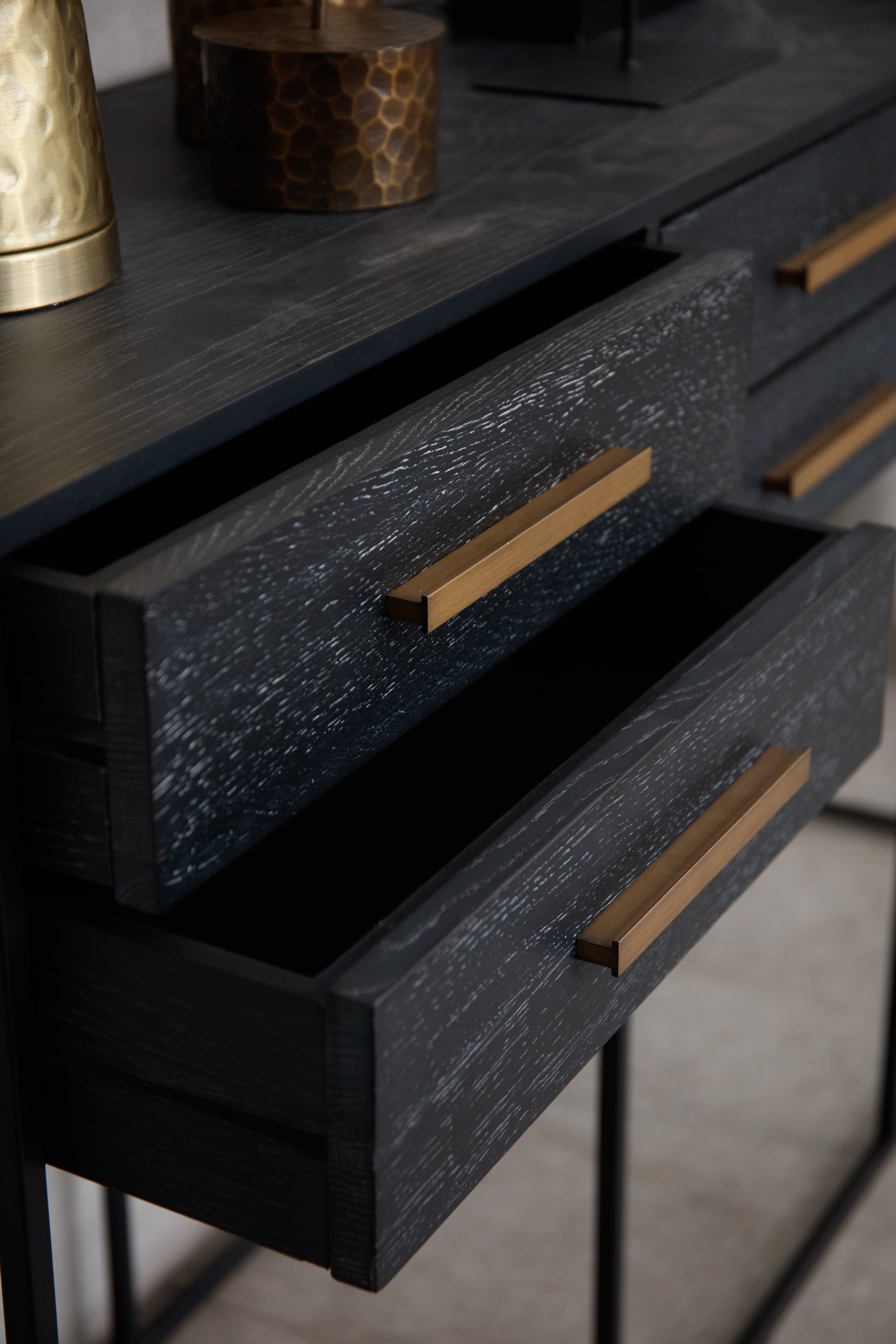 Kemble Six Drawer Console Table