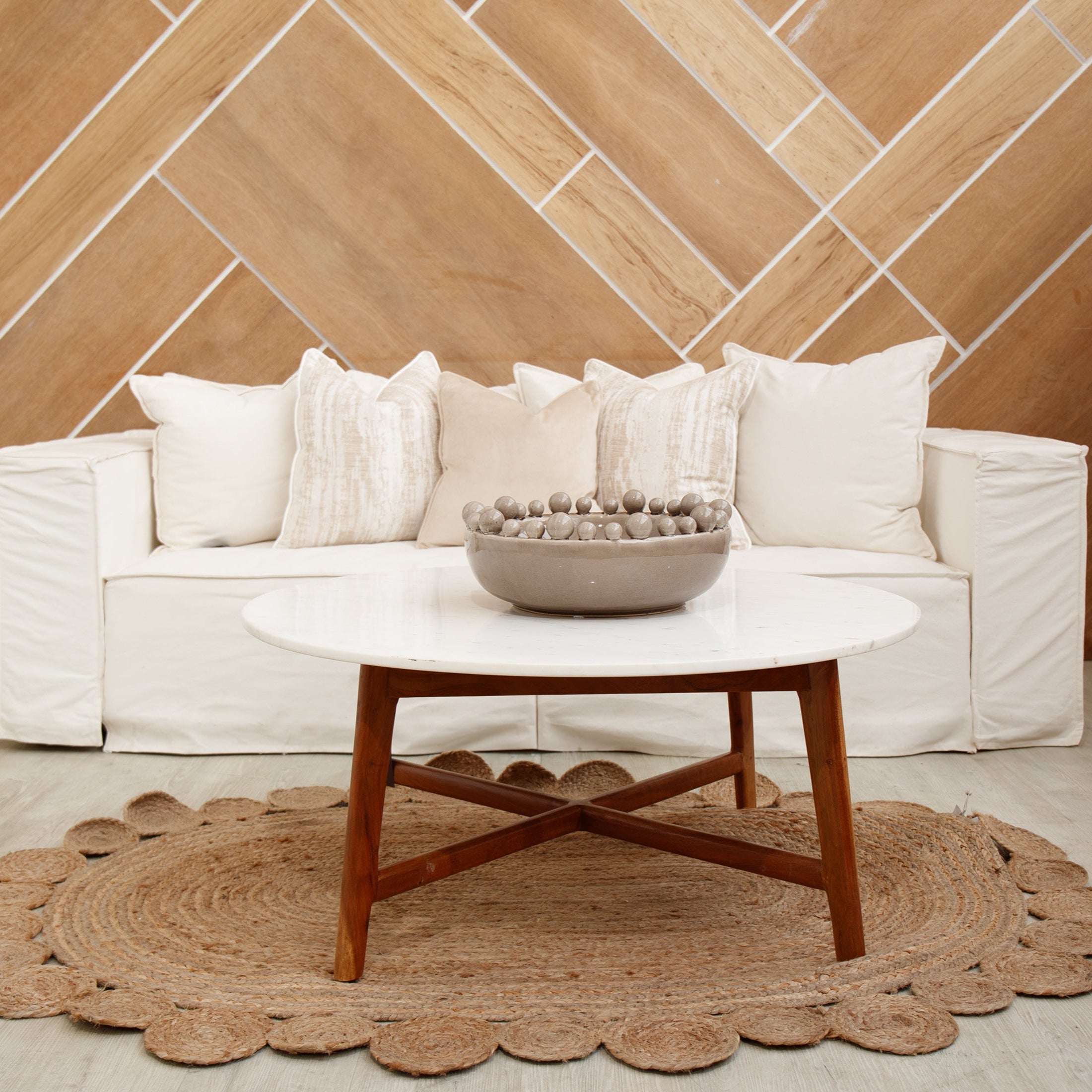 Hove 3 Seater Cream Sofa