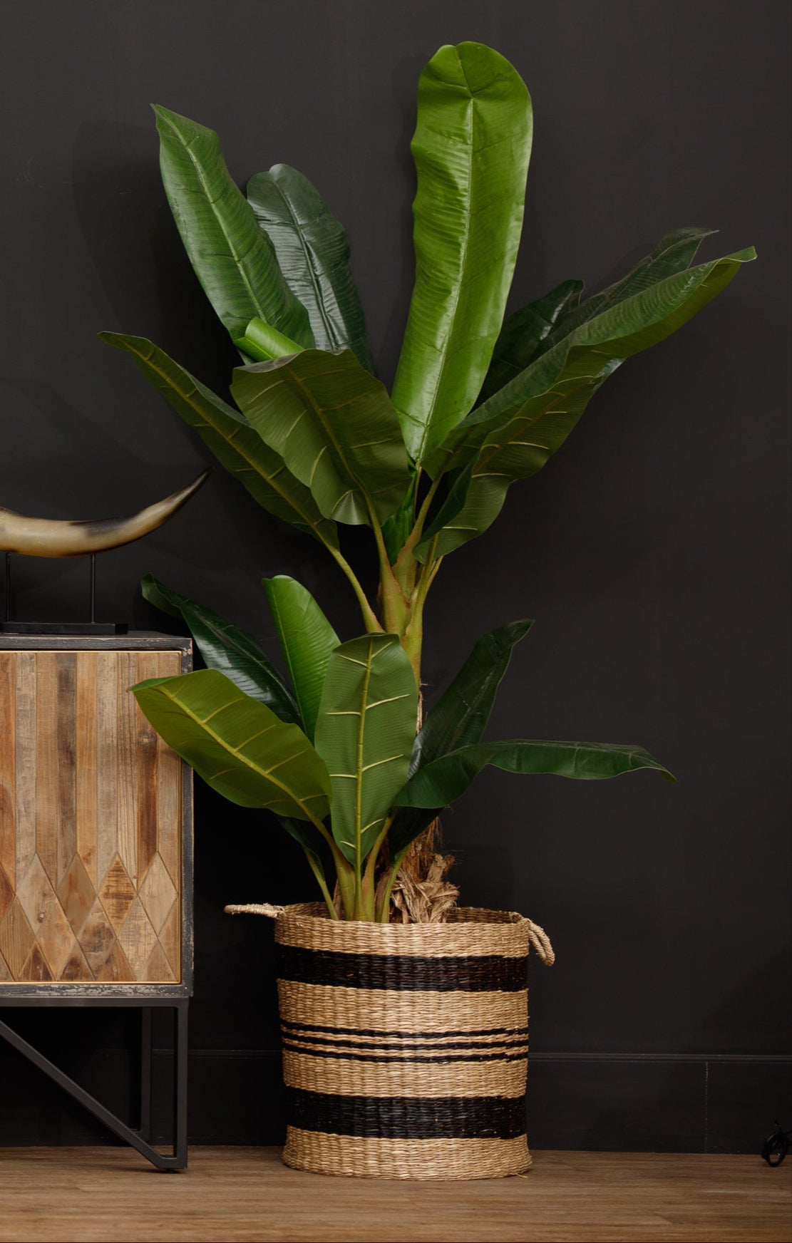 Paynter Black and Natural Set of 2 Baskets