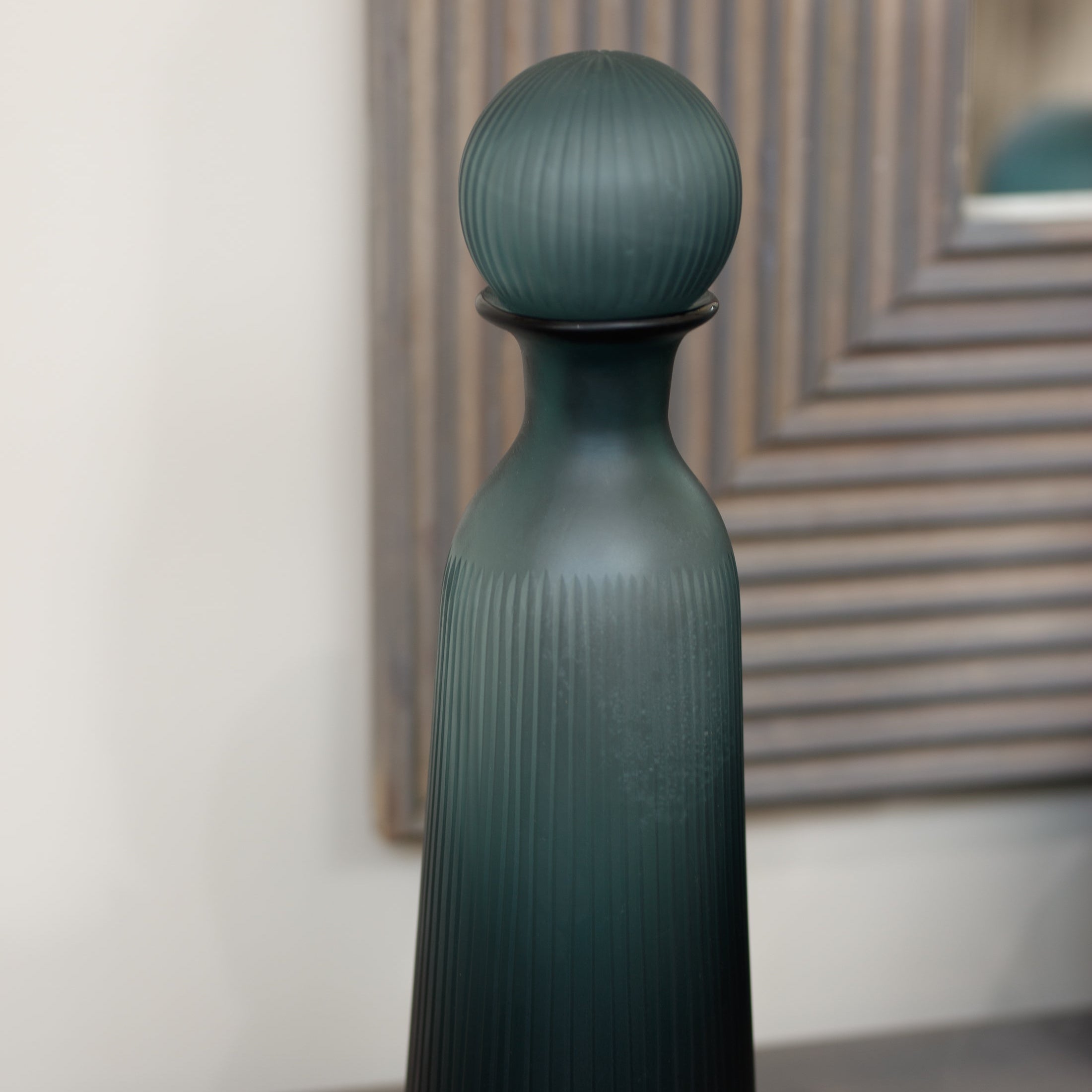 Otto Tall Decorative Blue Bottle