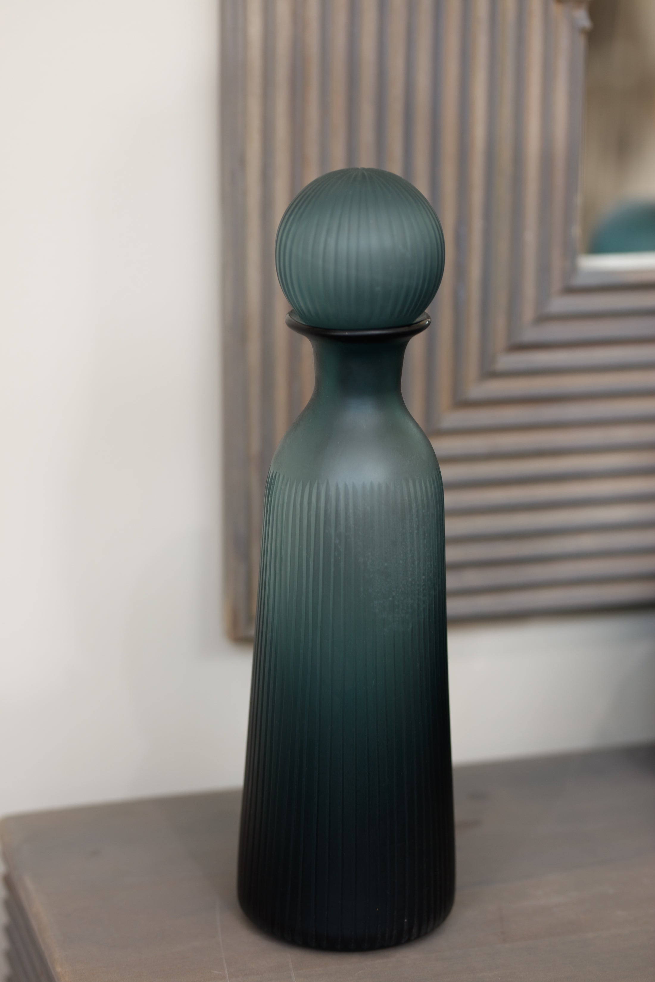Otto Tall Decorative Blue Bottle