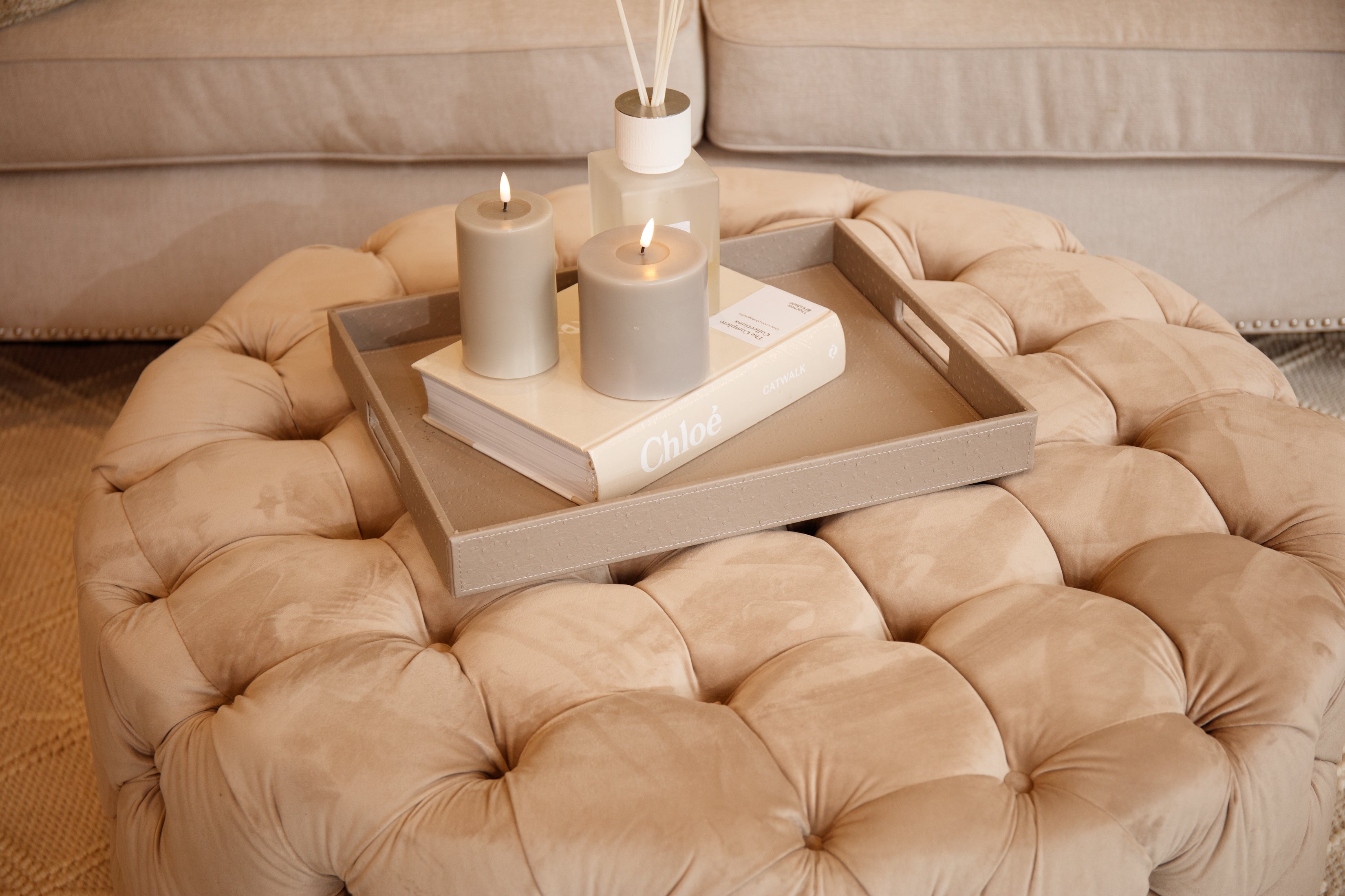 Elmore Round Footstool